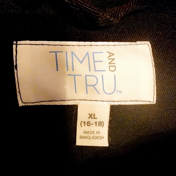 A Black Women's Time And Tru Jacket sz 16-18, XL - Picture 2 of 6